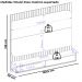 Painel Para Tv 65 Pol 1 Porta 150 cm Tom Freijo Off White Dj Moveis