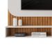 Painel Para Tv 65 Pol 1 Porta 150 cm Tom Freijo Off White Dj Moveis