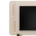 Painel Para Tv 75 Pol E Rack Bancada MDF Ariana Off White Dj Moveis