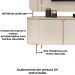 Painel Para Tv 75 Pol E Rack Bancada MDF Ariana Off White Dj Moveis