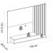 Painel Suspenso TV 50 Pol 136 cm 27419 Freijo Off White DJ Moveis