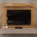 Painel Suspenso TV 60 Pol 160 cm 27111 Carv Nobre Griz DJ Moveis