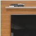 Painel Suspenso TV 60 Pol 160 cm 27111 Carv Nobre Griz DJ Moveis