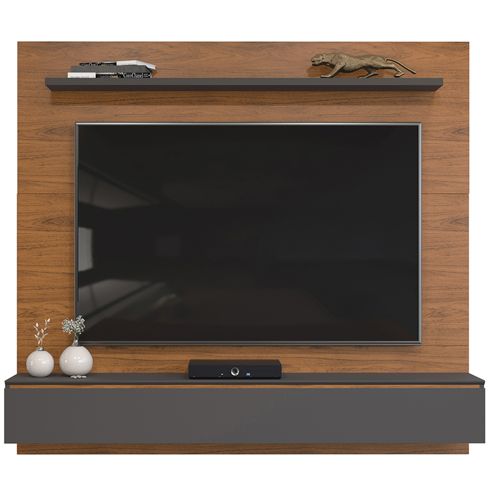 Painel Suspenso TV 60 Pol 160 cm 27111 Freijo Cinza Urbano DJ Moveis