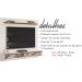 Painel Suspenso TV 60 Pol 160 cm 27111 Off White Freijo DJ Moveis