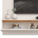 Painel Suspenso TV 60 Pol 160 cm 27111 Off White Freijo DJ Moveis