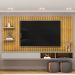 Painel Suspenso Tv 60 Pol 179 cm Friz Cedro Bali Dj Moveis