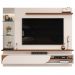 Painel Suspenso Tv 60 Pol 180 cm Ravi Off White Freijó DJ Moveis