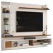 Painel Suspenso Tv 60 Pol 180 cm Ravi Off White Freijó DJ Moveis