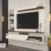 Painel Suspenso Tv 60 Pol 180 cm Ravi Off White Freijó DJ Moveis