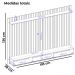 Painel Suspenso Tv 70 Pol 193 cm Rio Freijo Off White DJ Moveis