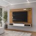 Painel Suspenso Tv 70 Pol 193 cm Rio Freijo Off White DJ Moveis