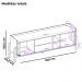 Rack Bancada Tv 65 Pol 180 cm Cher Off White Cedro Dj Moveis