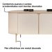 Rack Bancada Tv 75 Pol 241 cm MDF Ariana Off White Dj Moveis
