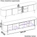 Rack Bancada Tv 75 Pol 241 cm MDF Ariana Off White Dj Moveis