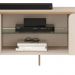 Rack Bancada Tv 75 Pol 241 cm MDF Ariana Off White Dj Moveis