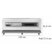 Rack Para TV 60 Polegadas Pose Preto Gloss Tronco Ripado Com Espelho DJ Moveis