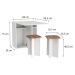 Conjunto de Mesa Dobrável com 2 Bancos Bayle Branco