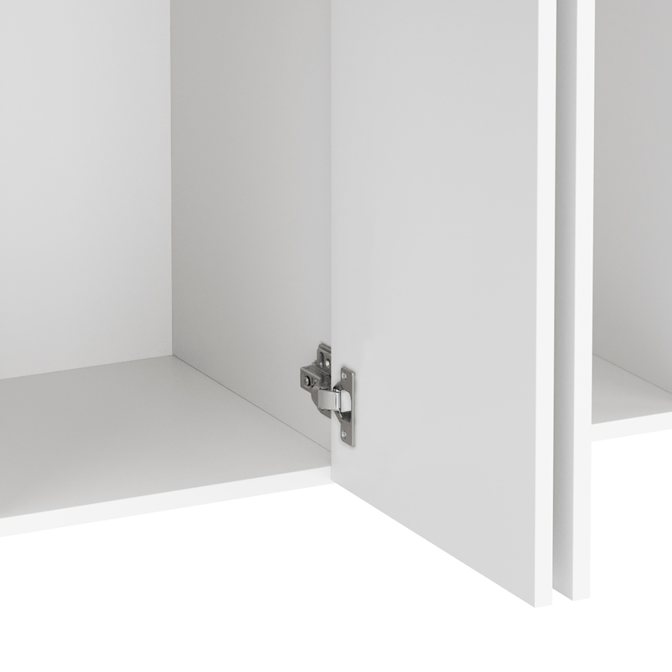 Conjunto de Mesa Dobrável com 2 Bancos Bayle Branco