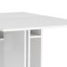 Conjunto de Mesa Dobrável com 2 Bancos Bayle Branco
