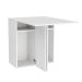 Conjunto de Mesa Dobrável com 2 Bancos Bayle Branco