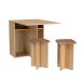 Conjunto de Mesa Dobrável com 2 Bancos Bayle Mel