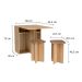 Conjunto de Mesa Dobrável com 2 Bancos Bayle Mel