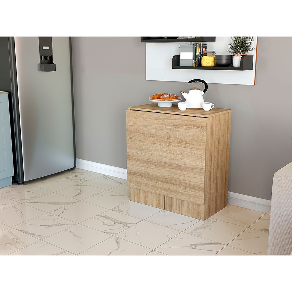 Conjunto de Mesa Dobrável com 2 Bancos Bayle Mel