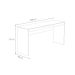 Conjunto de Mesa de Escritório Marselha com Estante Hunt Branco