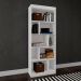 Conjunto de Mesa de Escritório Marselha com Estante Hunt Branco