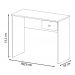 Mesa Para Escritorio Com 01 Gaveta ME404 Preto DJD Moveis