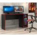 Mesa Gamer Motion Preta e Vermelha