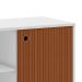 Rack Retrô Way 1 PT Branco e Elmo 108 cm