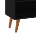 Rack Retrô Way 1 PT Preto e Elmo 108 cm