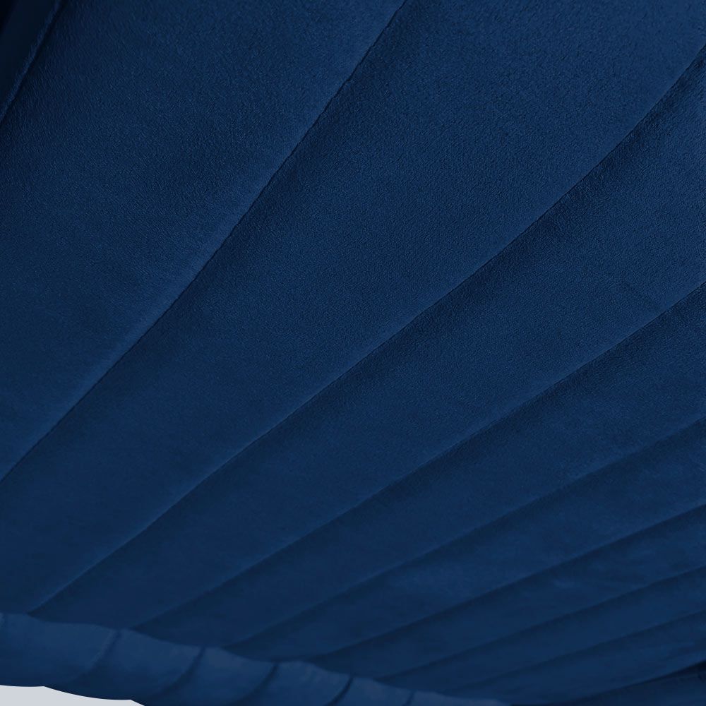 Poltrona Giratória Viena Gomada Suede Azul Marinho Base Madeira MA30 D'Rossi
