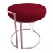 Puff Love Suede Vermelho Base Rosê D'Rossi