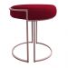 Puff Love Suede Vermelho Base Rosê D'Rossi