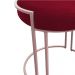 Puff Love Suede Vermelho Base Rosê D'Rossi