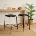 Banqueta Steel - Balcão Cozinha Varanda Gourmet - Kit 2