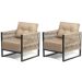 Poltrona Araxá - Corda Nautica Caramelo - Sala de Estar Varanda Living - Kit2
