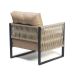 Poltrona Araxá - Corda Nautica Caramelo - Sala de Estar Varanda Living - Kit2