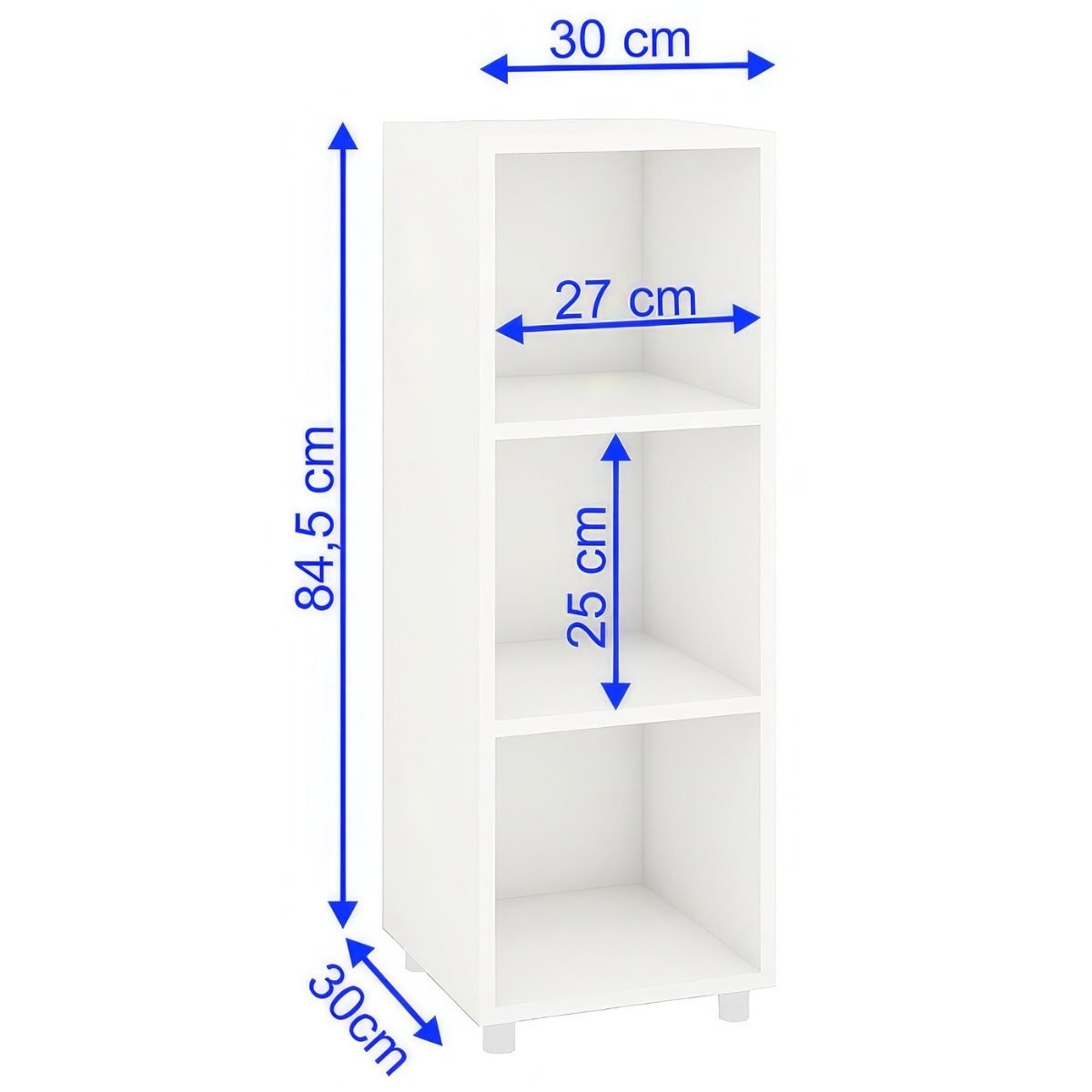 Estante Modular 3 Nichos Austin Branco