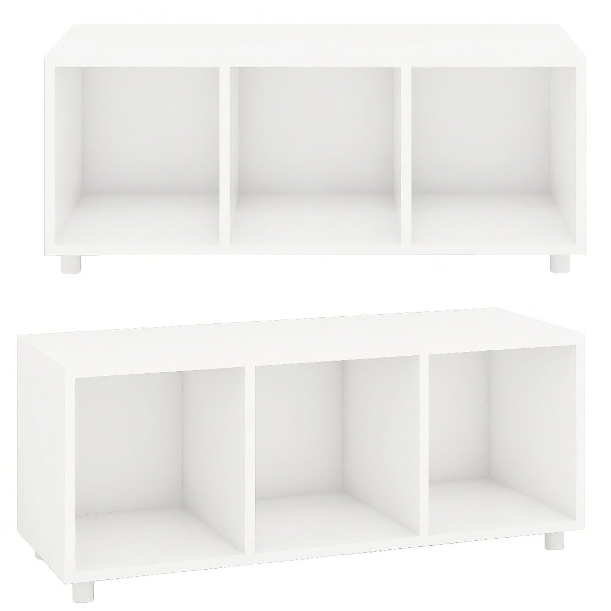 Estante Modular 3 Nichos Austin Branco