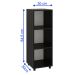 Estante Modular 3 Nichos Austin Preto