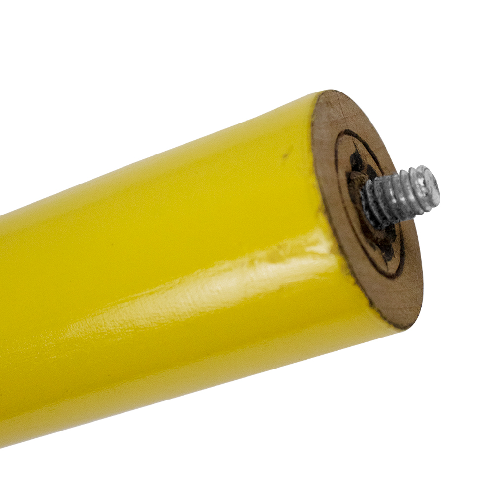 1 Pé Palito Amarelo 25 cm com Rosca Metal para Móveis D10 - D'Rossi