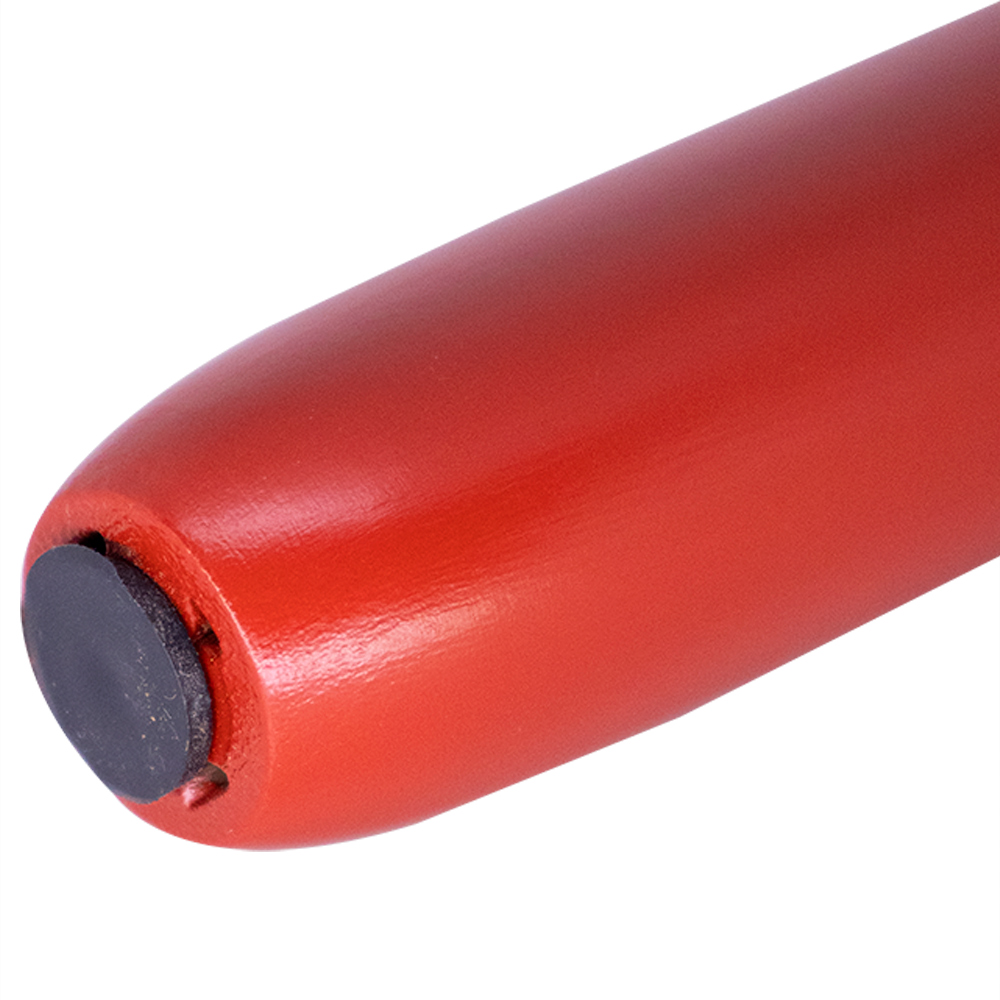 1 Pé Palito Vermelho 25 cm com Rosca Metal para Móveis D10 - D'Rossi