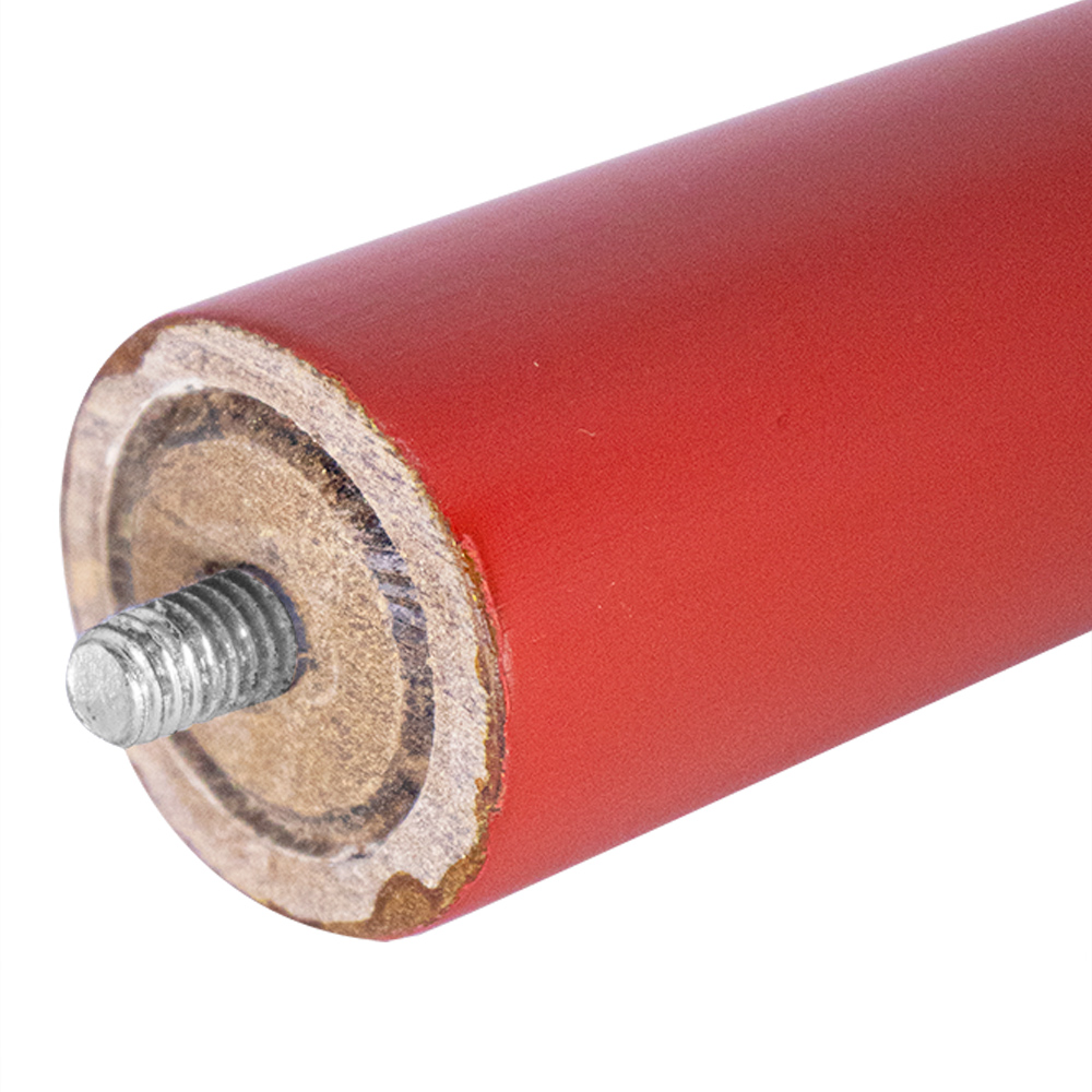 1 Pé Palito Vermelho 25 cm com Rosca Metal para Móveis D10 - D'Rossi