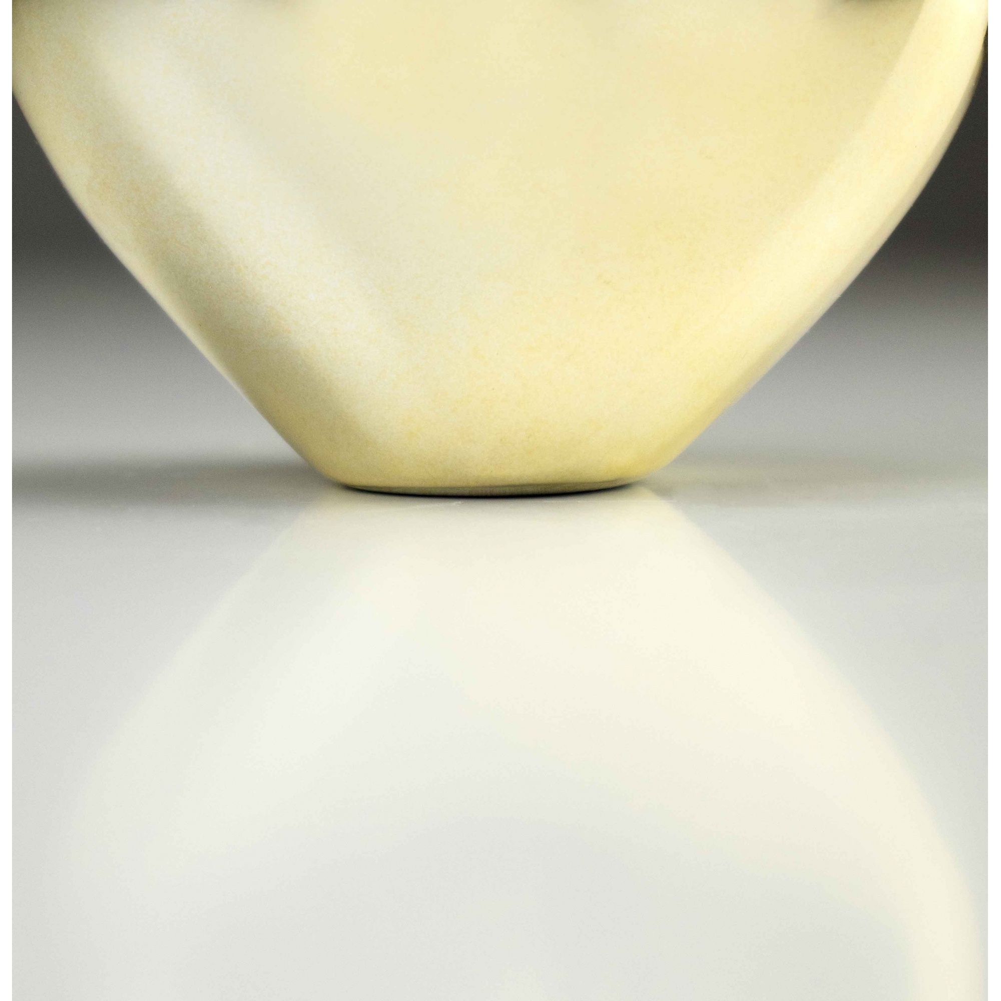 Adorno Coração Decorativo Dourado em Cerâmica 12x7 - D'Rossi
