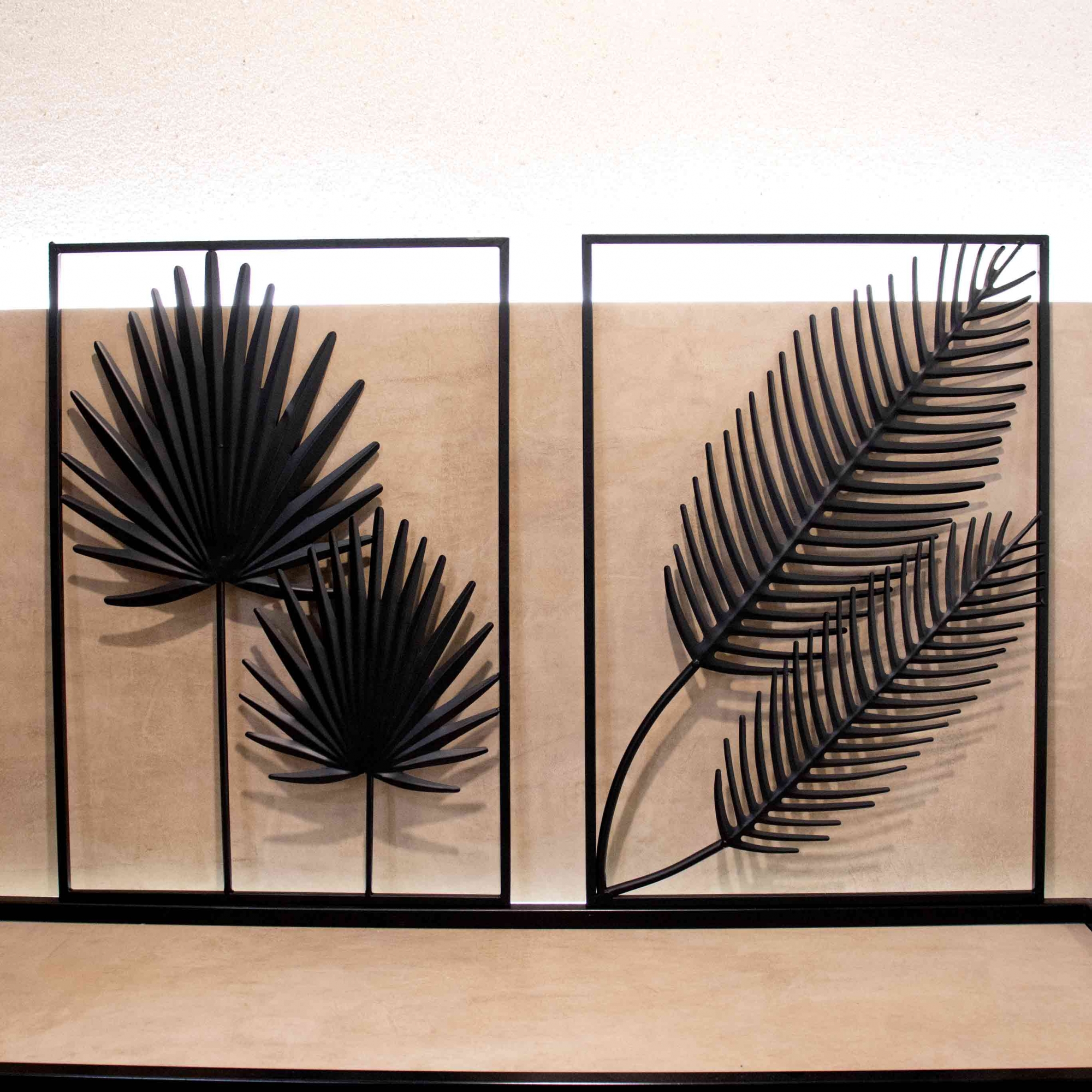 Adorno Decorativo de Parede Preto 65x45x1 cm - D'Rossi