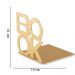 Aparador de Livros Book Dourado em Metal 13 cm - D'Rossi